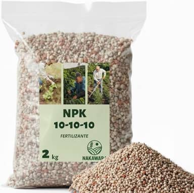 Adubo Fertilizante NPK 10-10-10 2 kg – Nutrição Balanceada para Flores, Hortas, Frutíferas e Gramados – Fertilizante Granulado Uso Geral, Alto Rendimento e Crescimento Saudável