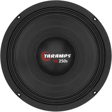 Alto falante 8 VL 250s 4 ohms 125 W RMS 8 Polegadas Taramps Som Automotivo, Preto, Pequeno