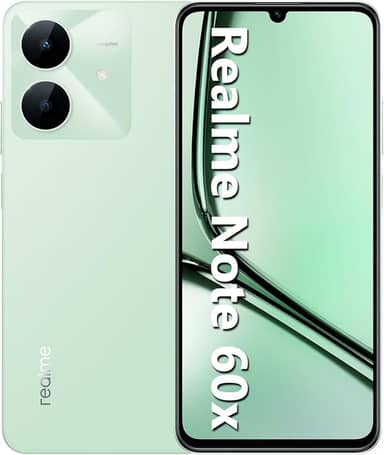 Realme Note 60X - 64GB - 3 GB RAM - Câmera 8MP - Bateria de 5000mAh - Wilderness Green (Verde)