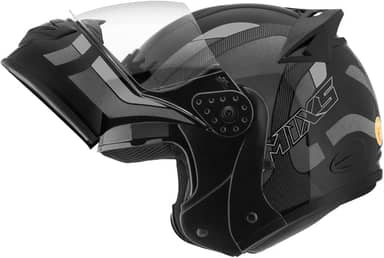 Capacete de Moto Mixs MX Gladiator Articulado Escamoteável Robocop