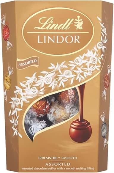 Bombom de Chocolate Suíço Lindt Lindor Sortido, 1 Caixa de 200g