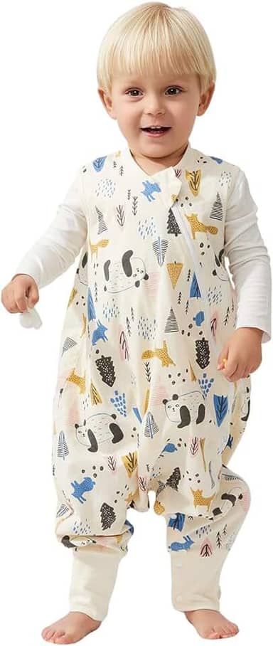 Duomiaomiao Saco de dormir de inverno, saco de dormir infantil, saco de dormir de algodão para bebês