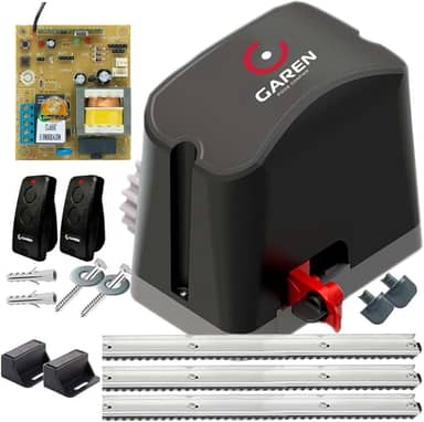 Kit Motor de Portão Deslizante Completo 2 Controles 3m Cremalheira (220, Volts)