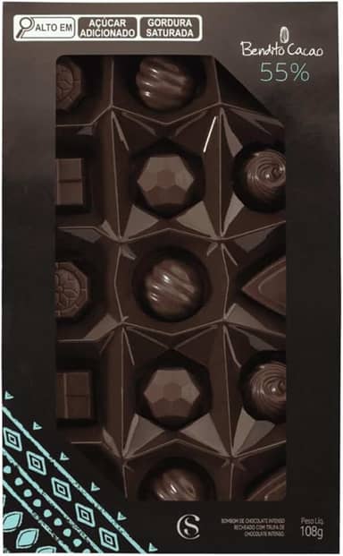 Caixa de Bombons Mini Show Bendito Cacau108g Cacau Show