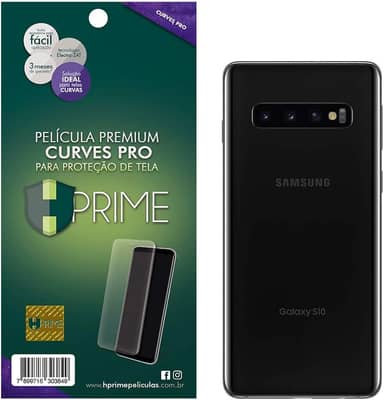 Pelicula Curves Pro para Samsung Galaxy S10 - VERSO, HPrime, Película Protetora de Tela para Celular, Transparente