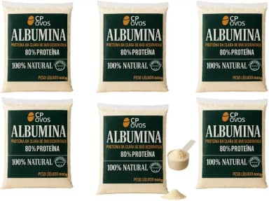 Albumina CP Ovos - 80% Proteína - Suplemento Natural 3kg
