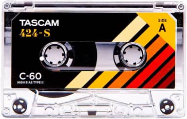 Tascam Fita cassete 424-S C-60 - Tempo de gravação de 60 minutos, viés alto tipo II