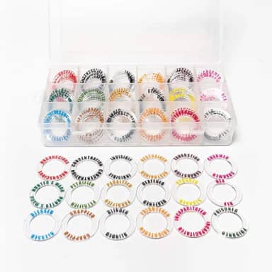 Marcadores de estado DND em 18 condições e cores. Ótima ferramenta para jogos de mesa RPG para Dungeons & Dragons, Pathfinder e RPG.