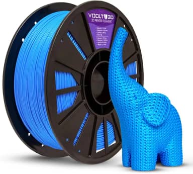 Voolt3D - Filamento PLA Azul 1kg 1.75mm - Para Impressora 3D FDM - Nacional