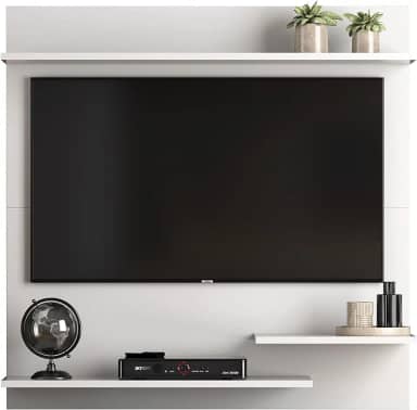 Painel TV 32 Polegadas Smart Plus Modelo MADRID - Quality Móveis (Branco)