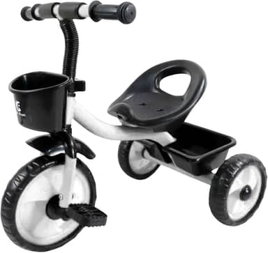 Triciclo Infantil Vermelho Atentu com Pedal 3 Rodas Resistente Brinquedo Infantil para Criança 3 Anos Triciclo Menino com Cesto Cestinha para Passeio e Pedal Infantil (Branco)