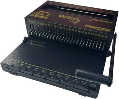 Encadernadora Wire-o 2X1 Black Soft Conjugada Manual 15fls