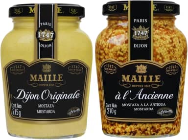 Kit Mostarda Dijon & Em gr?os Maille Importado Fran?a