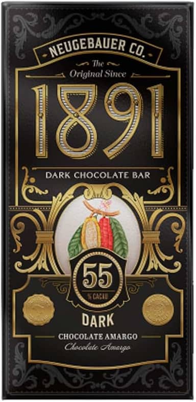 Chocolate Neugebauer 1891 Dark 55% Cacau Chocolate Amargo 90g