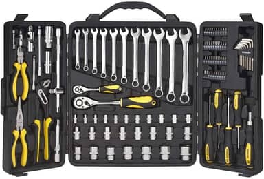 Stanley Mala de Ferramentas 110 Peças com Jogo de Chaves Fenda e Philips, Modelo STMT81244