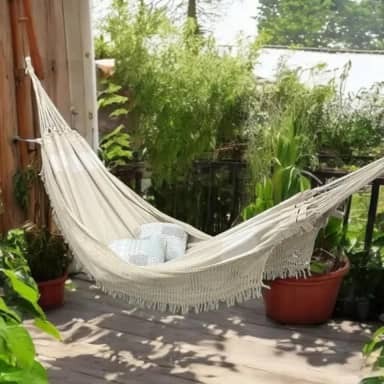 Rede de Dormir Casal Pernambucana 100% Algodão – Tradicional, Confortável e Resistente, Suporta até 150kg, Ideal para Descanso e Lazer