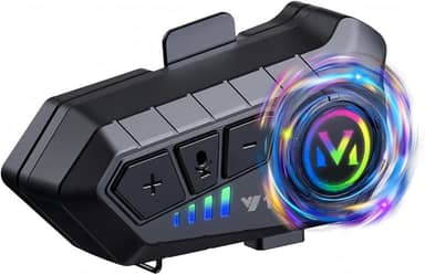 Fones de ouvido Bluetooth para capacete de motocicleta com som Hi-Fi, cancelamento de ruído, bateria de 1000 mAh, uso 25 horas, Boom Mircrophone, fácil de instalar, uso com Golves, IPX6 à