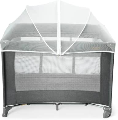 MaxiBaby Berço Portátil Infantil Cercado 0-15kg Lazy Grafite