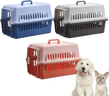 Caixa De Transporte Pet 48x30x30 Viagem Passeio Cães Gatos (Marrom Escuro)