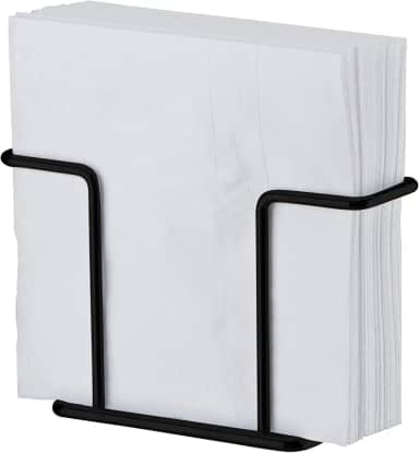 Porta guardanapos pequeno preto fosco - Linha Caffè - Future