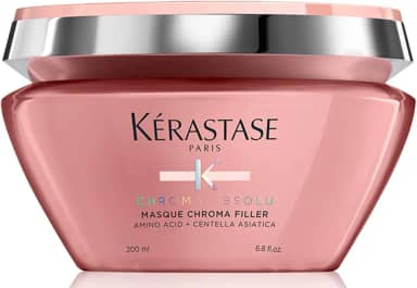 Kérastase Chroma Absolu Chroma Filler Máscara com ação Anti-Porosidade para Cabelos Coloridos Sensíveis ou Danificados de Médios a Grossos, Nutre e Protege a Cor 200ml