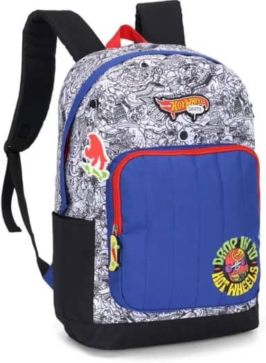Mochila Hot Wheels Skate G Branco 107962