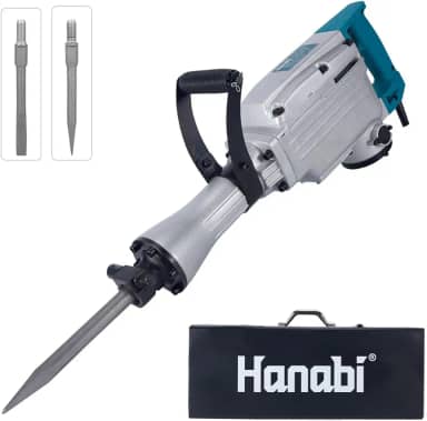 Martelo Demolidor 15kg 30kg Para Concreto 1240W 110V Profissional com Cinzel com Maleta Martelete Rompedor Pesado