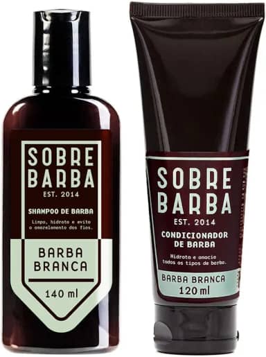 Sobrebarba - Dupla Shampoo e Condicionador para Barbas Brancas