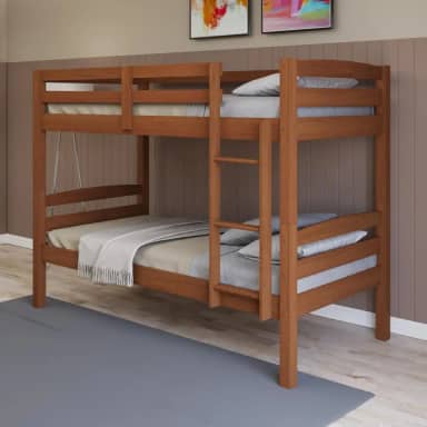 Beliche Solteiro Madeira Maciça Com Grade Proteção Reforçado (branco)