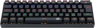 Redragon TECLADO GAMER MECANICO LAKSHMI RAINBOW PRETO SWITCH MARROM ABNT2