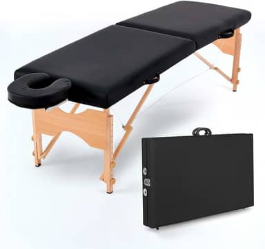 Maca Portátil Dobrável Estética Standard 300kg Preto