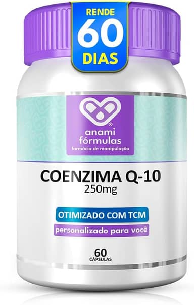 Coenzima Q10 Ubiquinol Com Tcm 250mg 60 Cápsulas