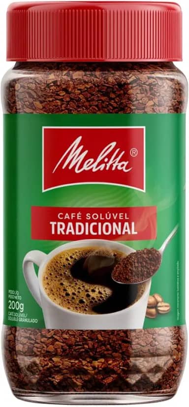 Melitta Café Solúvel Granulado TradicionalVidro 200g