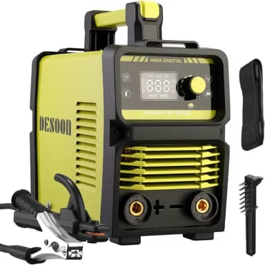 Máquina De Solda Inversora 160A MMA TIG LIFT Bivolt 127v/220v Soldadora Portátil Arco Elétrico Funcionalidade antiaderente e VRD com Display Digital