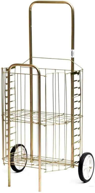 CARRINHO DE FEIRA MADAME TELINHA COM RODAS