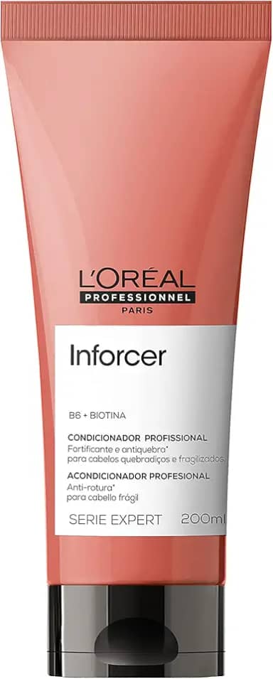 L'Oréal Professionnel Condicionador Inforcer, Para Cabelos Fracos e Frágeis, Fornece Força e Previne Quebras, Com Biotina e Vitamina B6, 200ml