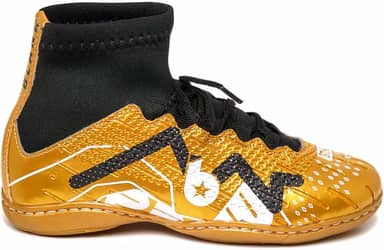 Chuteira Dourada Futsal Botinha Ouro Infantil Blank 26 ao 33