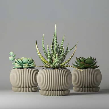 Mini Vaso Cachepot Mini Suculenta Decoração Unitario (AREIA)