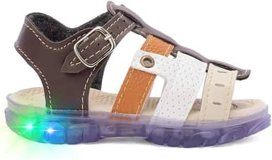 Sandalia Papete Infantil Masculino com LED My Funfy Kids Menino 2311A