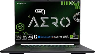 GIGABYTE AERO X16; Copilot+ PC - 165Hz 2560x1600 WQXGA - NVIDIA GeForce RTX 5070 - AMD Ryzen AI 9 HX 370-1TB SSD com 32GB DDR5 RAM - Windows 11 Home - Cinza espacial AERO X16 2WHA3USC64AH