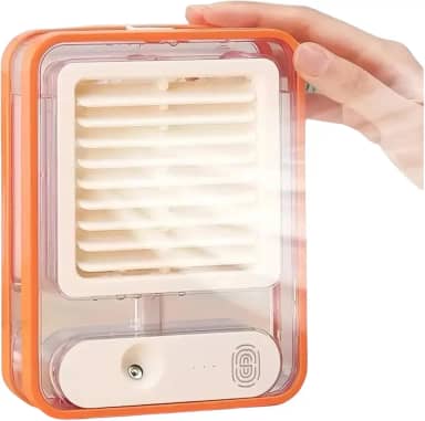 Mini Ar Condicionado Portatil Com Bateria Recarregavel Gela