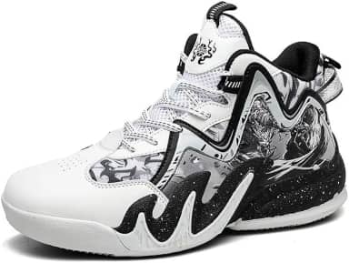 Tênis de basquete masculino com sola de borracha de malha antiderrapante tênis de corrida ao ar livre excelente aderência para botas de basquete esportivas