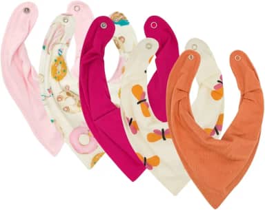 Kit 5 Babador Bandana Bebê Impermeável, Premium Eternizare