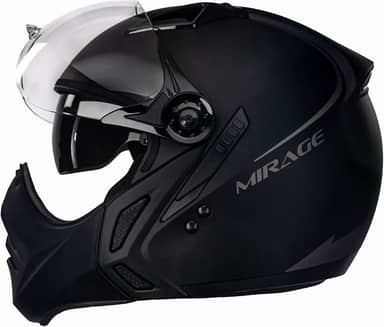 Capacete Aberto Moto Peels Mirage Classic Preto Fosco/Grafite 60