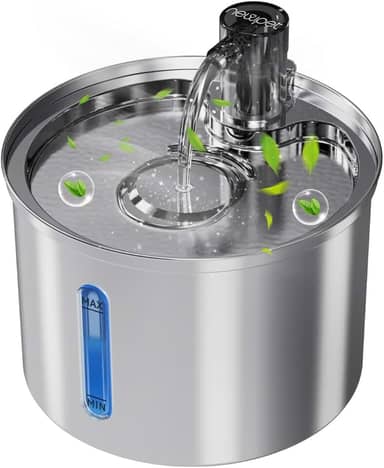 Bebedouro para Gatos, 3L Fonte Gato Inox Comedouros, Bebedouros e Acessorios para Gatos, Silenciosa, Bivolt