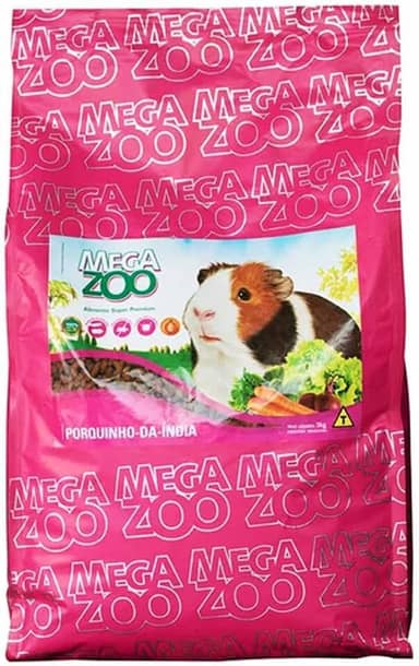 RAÇÃO MEGAZOO EXTRUSADA PORQUINHO DA INDIA 5KG