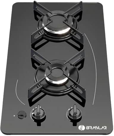 Fogão Cooktop Pop 2 Bocas Com Mesa de vidro temperado
