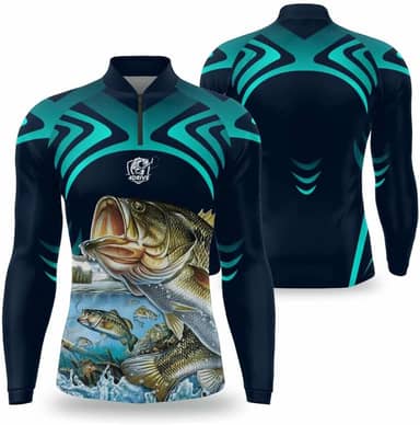 Camisa Pesca manga longa proteção UV com secagem rápida Camiseta de pescaria