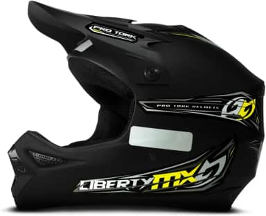 CAPACETE OFF ROAD PRO TORK LIBERTY MX PRO PRETO FOSCO TAM. 60