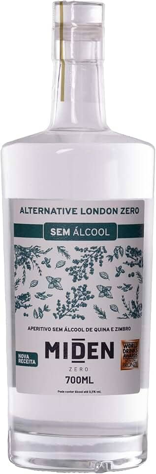 Miden Alternative London Zero 700ml - Aperitivo Sem Álcool de Zimbro e Quina